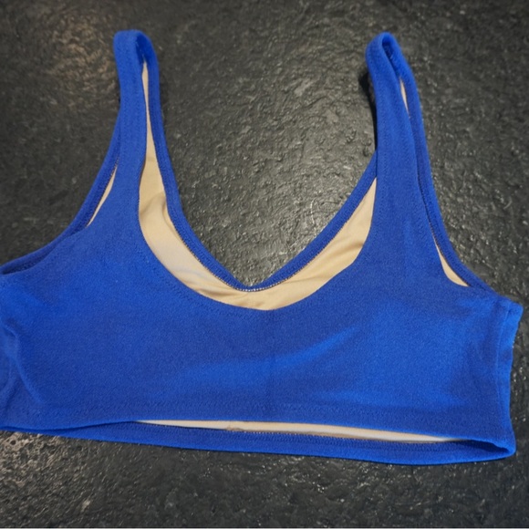 TERRY CLOTH BIKINI TOP - Picture 2 of 3